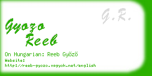 gyozo reeb business card